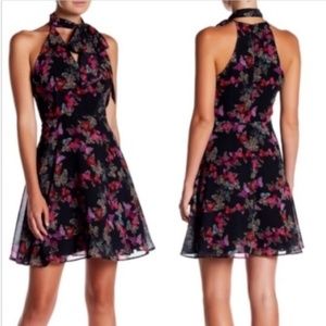 Betsey Johnson Butterfly Halter Flare Dress